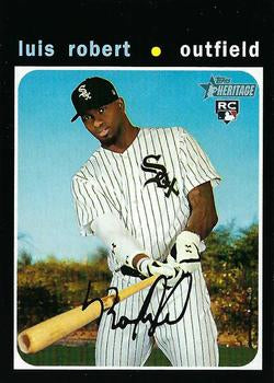 #512f Luis Robert - Chicago White Sox - 2020 Topps Heritage Baseball