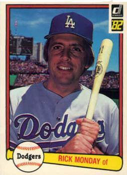 #514 Rick Monday - Los Angeles Dodgers - 1982 Donruss Baseball