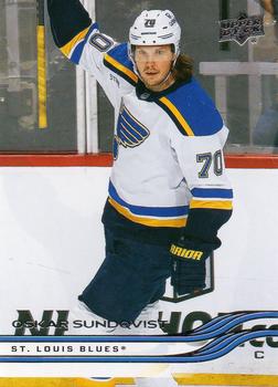 #153 Oskar Sundqvist - St. Louis Blues - 2025-26 Upper Deck Hockey