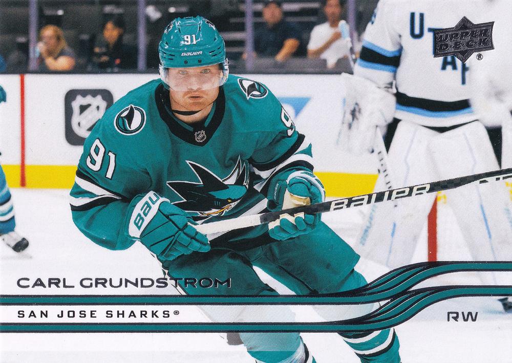 #394 Carl Grundstrom - San Jose Sharks - 2025-26 Upper Deck Hockey