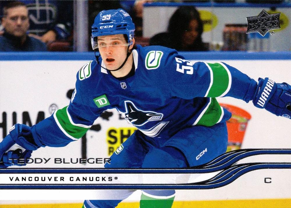 #429 Teddy Blueger - Vancouver Canucks - 2025-26 Upper Deck Hockey
