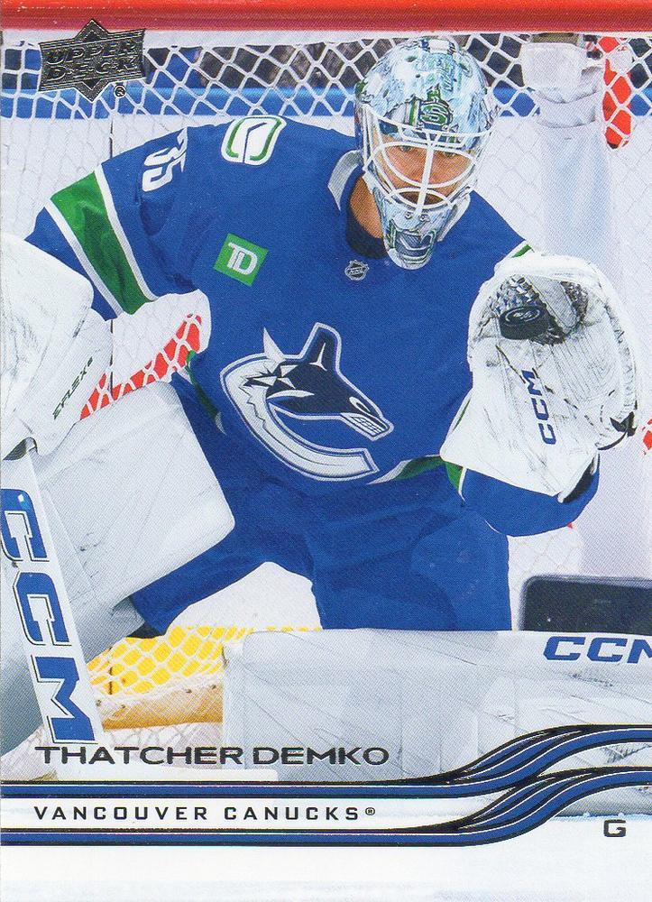 #430 Thatcher Demko - Vancouver Canucks - 2025-26 Upper Deck Hockey