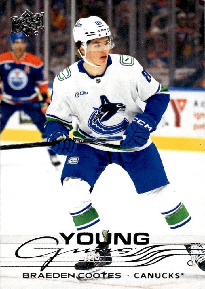 #497 Braeden Cootes - Vancouver Canucks - 2025-26 Upper Deck Hockey