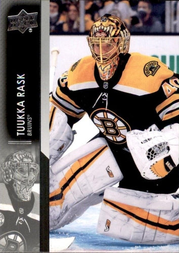 #516 Tuukka Rask - Boston Bruins - 2021-22 Upper Deck Hockey