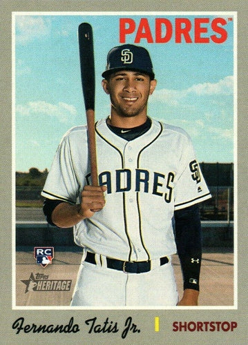 #517b Fernando Tatis Jr. - San Diego Padres - 2019 Topps Heritage Baseball