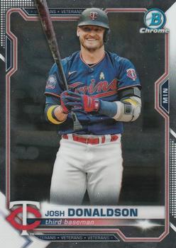 #51 Josh Donaldson - Minnesota Twins - 2021 Bowman Chrome Baseball