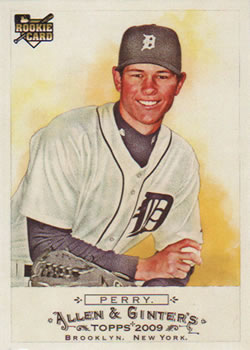 #51 Ryan Perry - Detroit Tigers - 2009 Topps Allen & Ginter Baseball