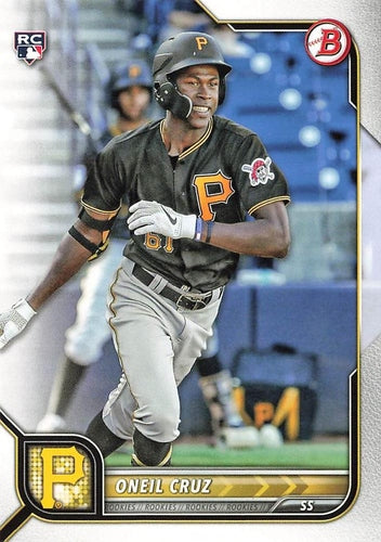 #51 Oneil Cruz - Pittsburgh Pirates - 2022 Bowman Baseball