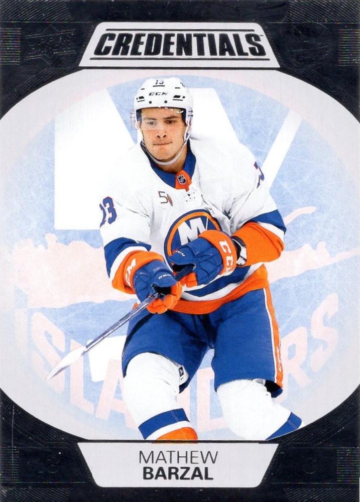 #51 Mathew Barzal - New York Islanders - 2022-23 Upper Deck Credentials Hockey