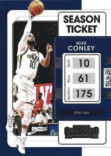 #51 Mike Conley - Utah Jazz - 2021-22 Panini Contenders Basketball