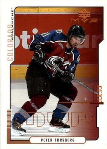 #51 Peter Forsberg - Colorado Avalanche - 2000-01 Upper Deck MVP Hockey