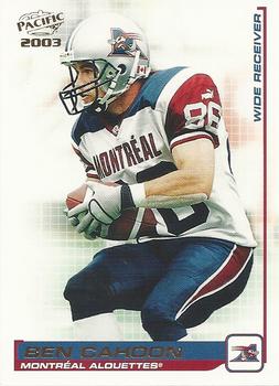 #51 Ben Cahoon - Montreal Alouettes - 2003 Pacific CFL Football