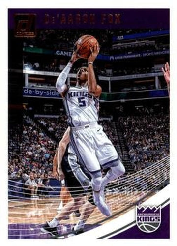 #51 De'Aaron Fox - Sacramento Kings - 2018-19 Donruss Basketball