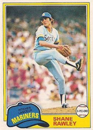 #51 Shane Rawley - Seattle Mariners - 1981 O-Pee-Chee - Gray Back Baseball