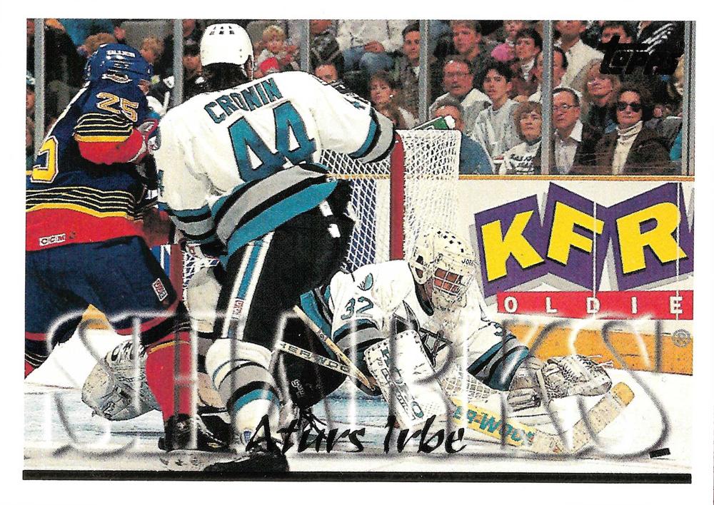 #296a Arturs Irbe - San Jose Sharks - 1995-96 Topps Hockey