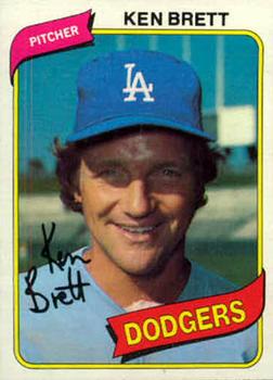 #521 Ken Brett - Los Angeles Dodgers - 1980 Topps Baseball