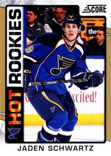 #521 Jaden Schwartz - St. Louis Blues - 2012-13 Score - Gold Rush Hockey