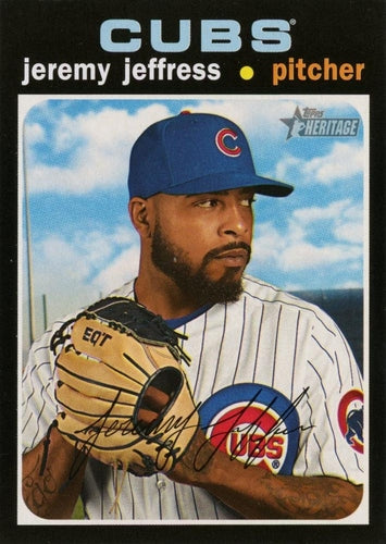 #521 Jeremy Jeffress - Chicago Cubs - 2020 Topps Heritage Baseball
