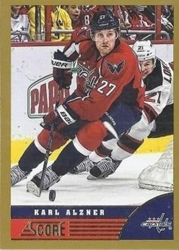 #523 Karl Alzner - Washington Capitals - 2013-14 Score - Gold Hockey