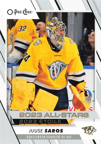 #524 Juuse Saros - Nashville Predators - 2023-24 O-Pee-Chee Hockey