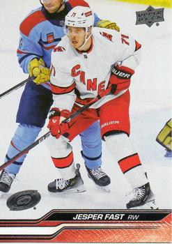 #524 Jesper Fast - Carolina Hurricanes -2023-24 Upper Deck Hockey