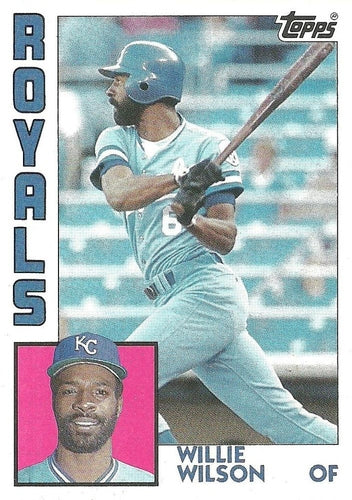 #525 Willie Wilson - Kansas City Royals - 1984 Topps Baseball