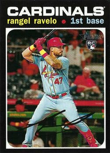 #525b Rangel Ravelo - St. Louis Cardinals - 2020 Topps Heritage Baseball