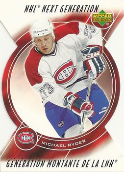 #NG14 Michael Ryder - Montreal Canadiens - 2005-06 Upper Deck McDonald's - NHL Next Generation Hockey