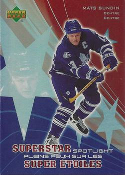 #SS3 Mats Sundin - Toronto Maple Leafs - 2005-06 Upper Deck McDonald's - Superstar Spotlight Hockey