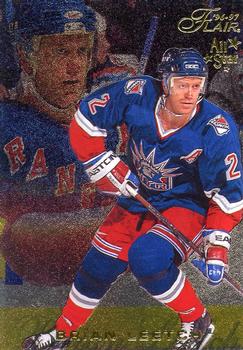 #60 Brian Leetch - New York Rangers - 1996-97 Flair Hockey