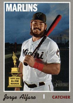 #527b Jorge Alfaro - Miami Marlins - 2019 Topps Heritage Baseball