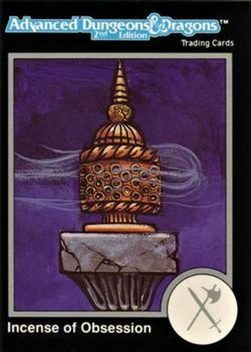 #529 Incense of Obsession - 1991 TSR Advanced Dungeons & Dragons - Silver