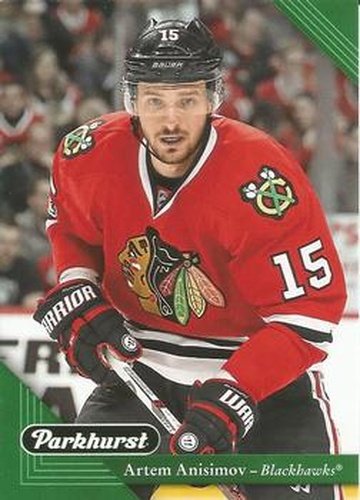 #52 Artem Anisimov - Chicago Blackhawks - 2017-18 Parkhurst Hockey