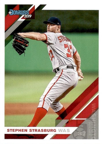 #52 Stephen Strasburg - Washington Nationals - 2019 Donruss Baseball