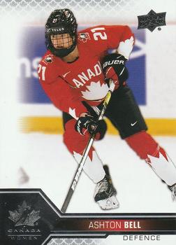#52 Ashton Bell - Canada - 2022-23 Upper Deck Team Canada Juniors Hockey