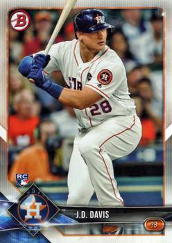 #52 J.D. Davis - Houston Astros - 2018 Bowman Baseball
