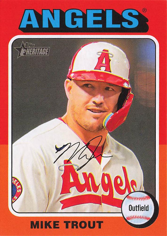 #52 Mike Trout - Los Angeles Angels - 2024 Topps Heritage Baseball