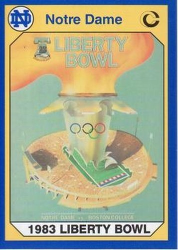 #52 1983 Liberty Bowl - Notre Dame Fighting Irish - 1990 Collegiate Collection Notre Dame Football