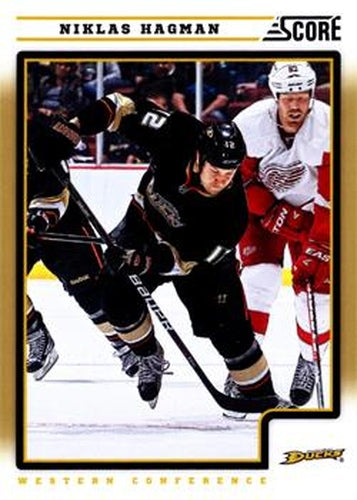 #52 Niklas Hagman - Anaheim Ducks - 2012-13 Score - Gold Rush Hockey