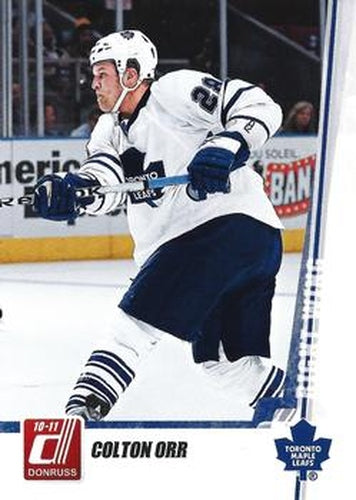 #52 Colton Orr - Toronto Maple Leafs - 2010-11 Donruss Hockey