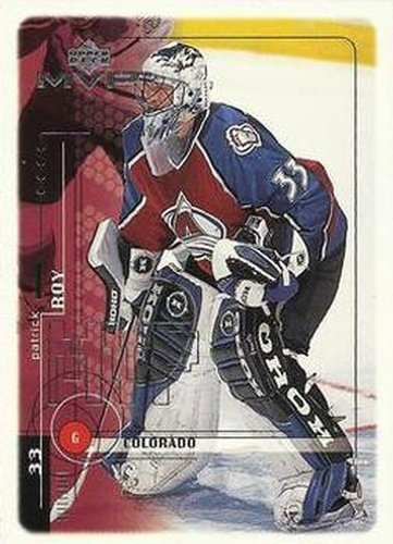 #52 Patrick Roy - Colorado Avalanche - 1998-99 Upper Deck MVP Hockey