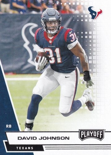 #52 David Johnson - Houston Texans - 2020 Panini Playoff Football