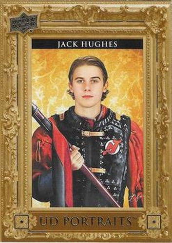 #P52 Jack Hughes - New Jersey Devils - 2023-24 Upper Deck - UD Portraits Hockey