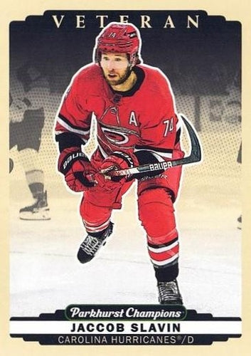 #52 Jaccob Slavin - Carolina Hurricanes - 2022-23 Parkhurst Champions Hockey