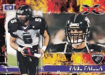 #52 Paul Failla - Chicago Enforcers - 2001 Topps XFL Football