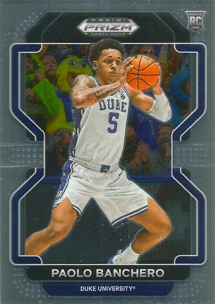 #52 Paolo Banchero - Duke Blue Devils - 2022 Panini Prizm Draft Picks Basketball