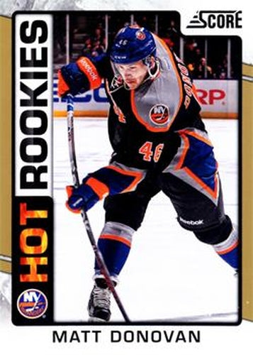#532 Matt Donovan - New York Islanders - 2012-13 Score - Gold Rush Hockey