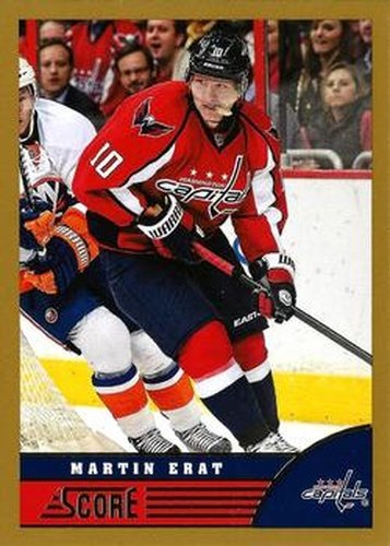 #532 Martin Erat - Washington Capitals - 2013-14 Score - Gold Hockey