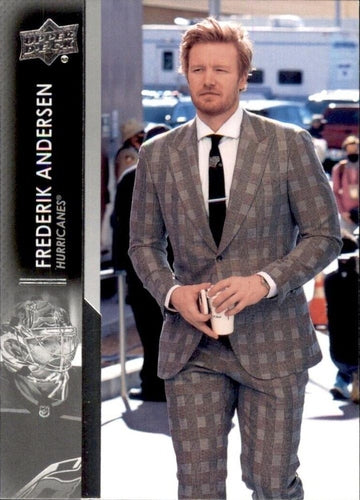 #533b Frederik Andersen - Carolina Hurricanes - 2021-22 Upper Deck Hockey