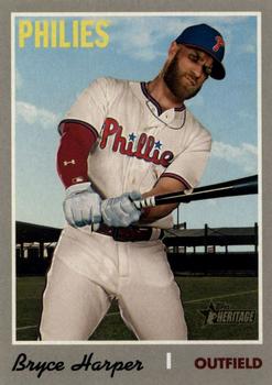 #534b Bryce Harper - Philadelphia Phillies - 2019 Topps Heritage Baseball